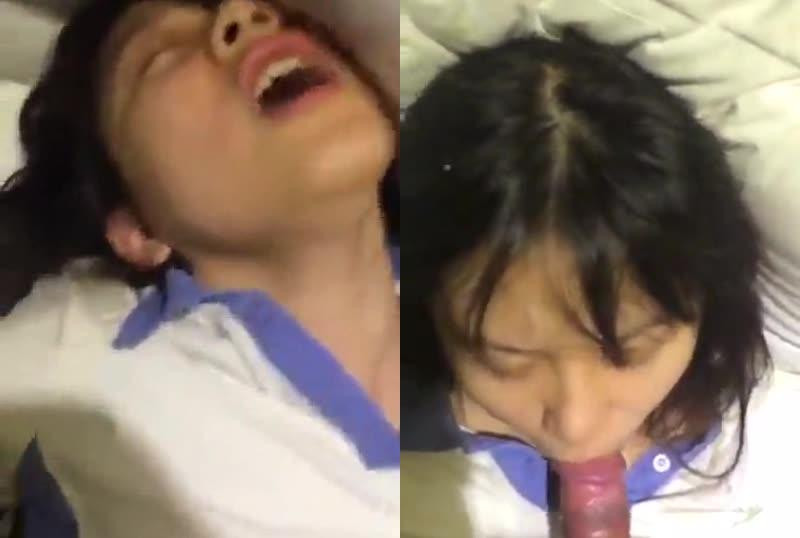 穿着校服的妹子被小男友操的大叫精液射在臉上