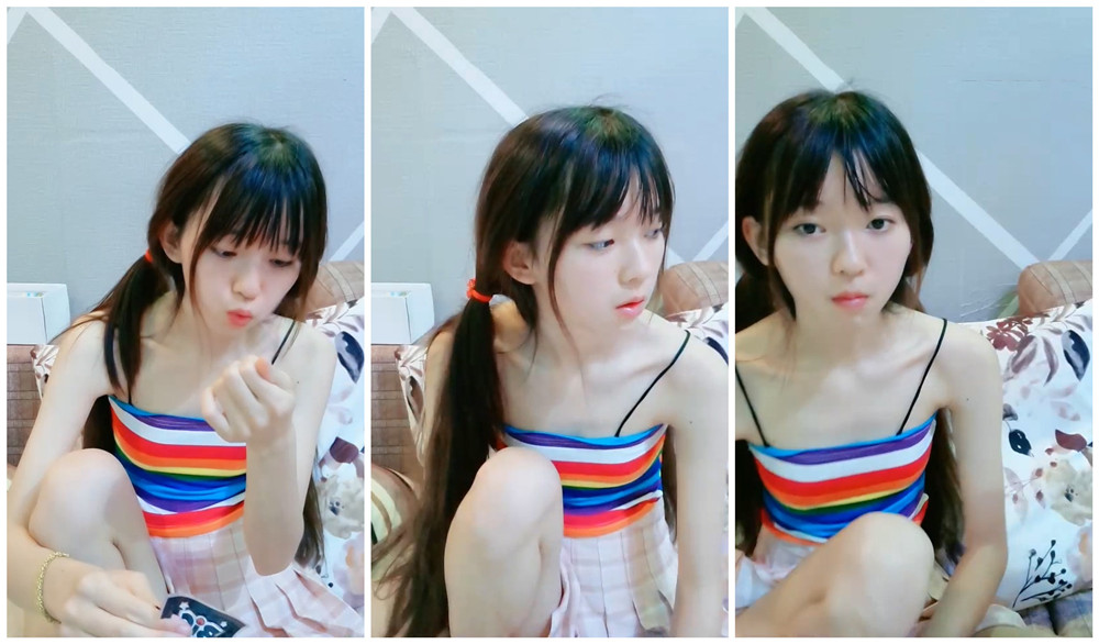 超嫩青春小蘿莉『咬一口幼蘿』嬌小苗條極品粉鮑，小翹臀撅起來被無套插入，插得喊爸爸淫叫不斷，口爆道具都能玩