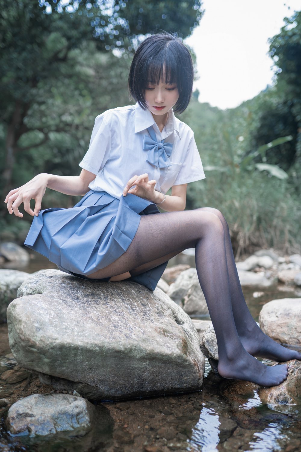 木綿綿 - 水色溪邊制服[51P]