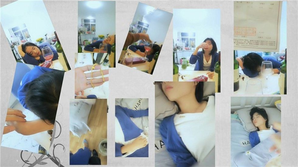 老婆清純水嫩的大學美女表妹被男友甩了來我家喝酒消愁哭訴，喝醉後抱她到床上休息時沒控制住強幹了她. 國語！
