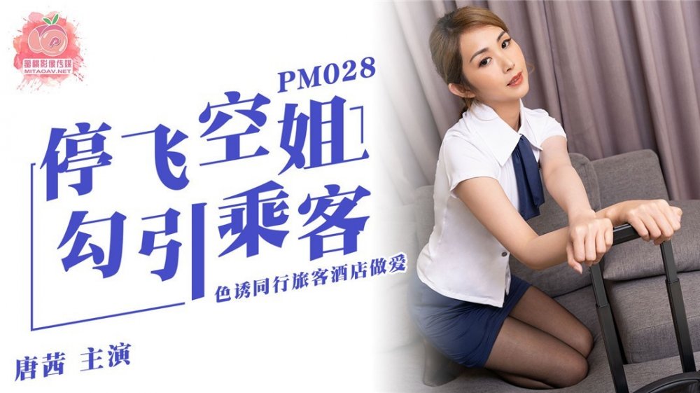 蜜桃影像傳媒國產AV劇情新作-停飛空姐勾引乘客 色誘同行旅客酒店做愛 黑絲美女唐茜 高清720P原版
