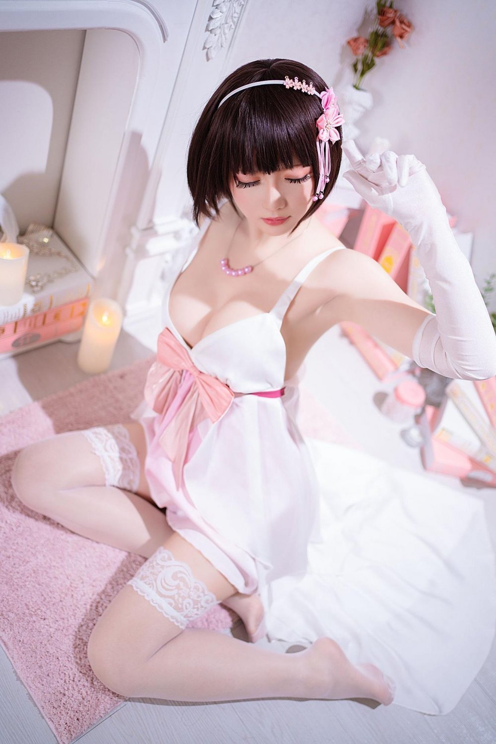 清新小妹，粉色系[100P]