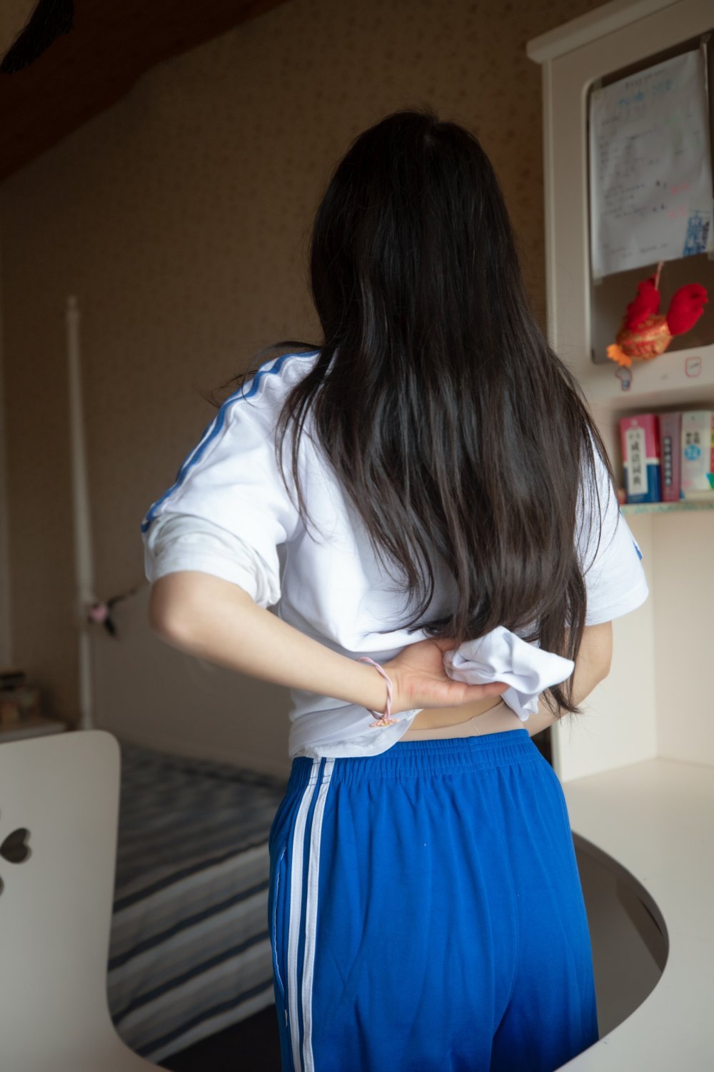 藍色校服和肉絲白內的完美搭配[30P]
