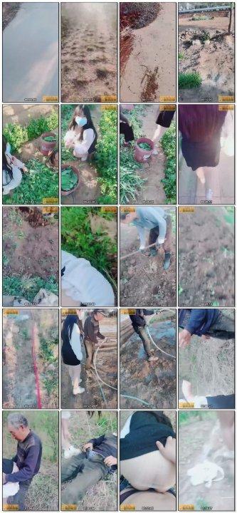 HB20220502【職業約屌人】 渣女東北鄉村獵豔，地里幹活的大叔們有福了，騷逼勾搭，菜地無套開干