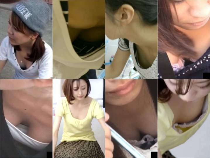 Downbluse_169 【再編】丸見え胸ちらハンター（17）， イマドキ可愛いJDさんピンクなおっぱい胸ちら！！ ， 同僚の胸チラ こらこら乳首がww リマスター完全版
