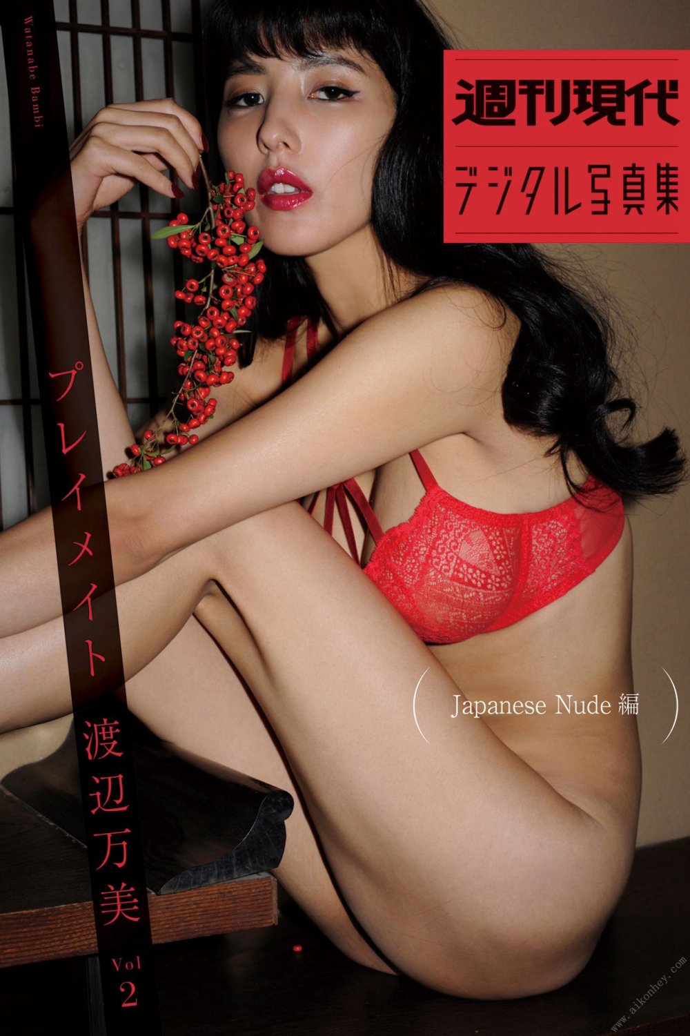 [記得備紙巾]渡辺萬美，每周當代數碼寫真集 玩伴 Vol.2 日本裸體 Set.01[32P]