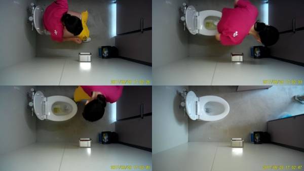 JKちゃん達のtoilet（8） かわいい！ 美少女ちゃんのカメラ目線（ ゚Д゚）クロッチお掃除も（^^ ♪