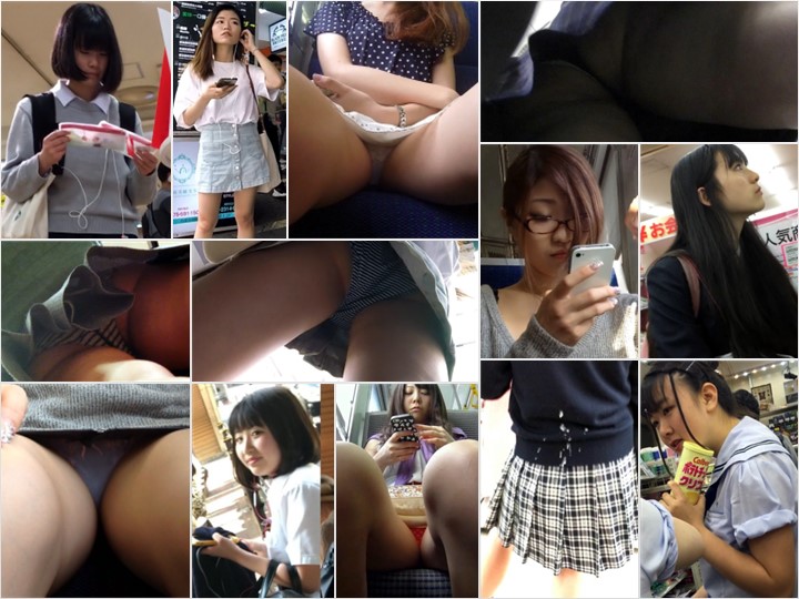 digi-tents_641 制服ぶっ○け， たいわんぱんちら16， 電車内JD対面パンモロ2， 電車内JD対面パンモロ