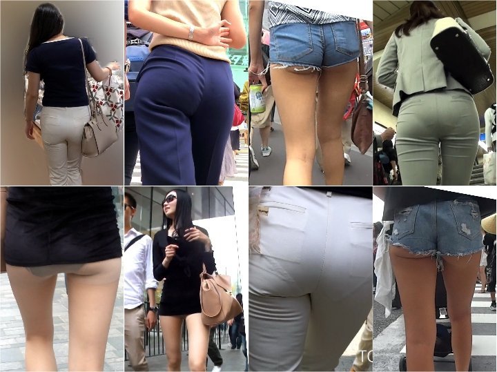 GcolleAss_23 【タイトじゃないのに】ブリンブリンの尻の主張が強すぎる彼女【この肉感】， GALママのプリ尻， 【フルHD原盤】タイトミニスカがめくれてパンティー丸見え！ ， むっちりエロママ尻2