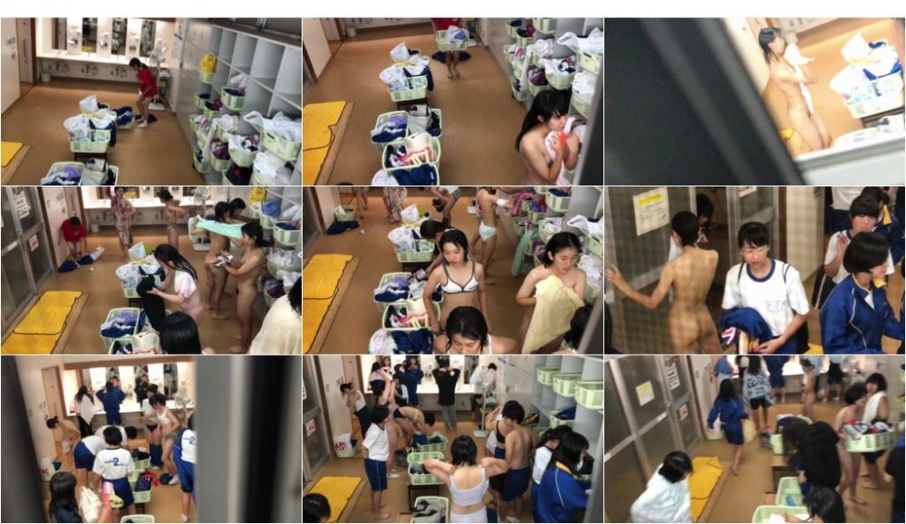 修学旅行生の旅館に潜伏☆着替えとお風呂をまるごと！ 7本