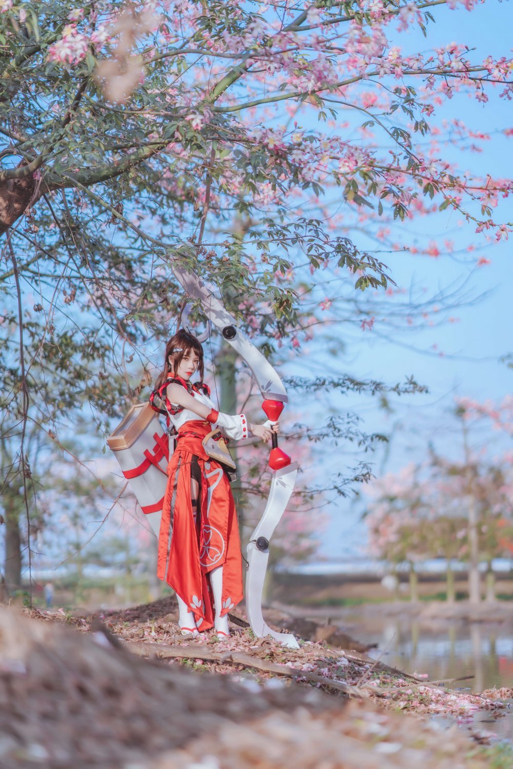 桜桃喵-花見巫女[30P]