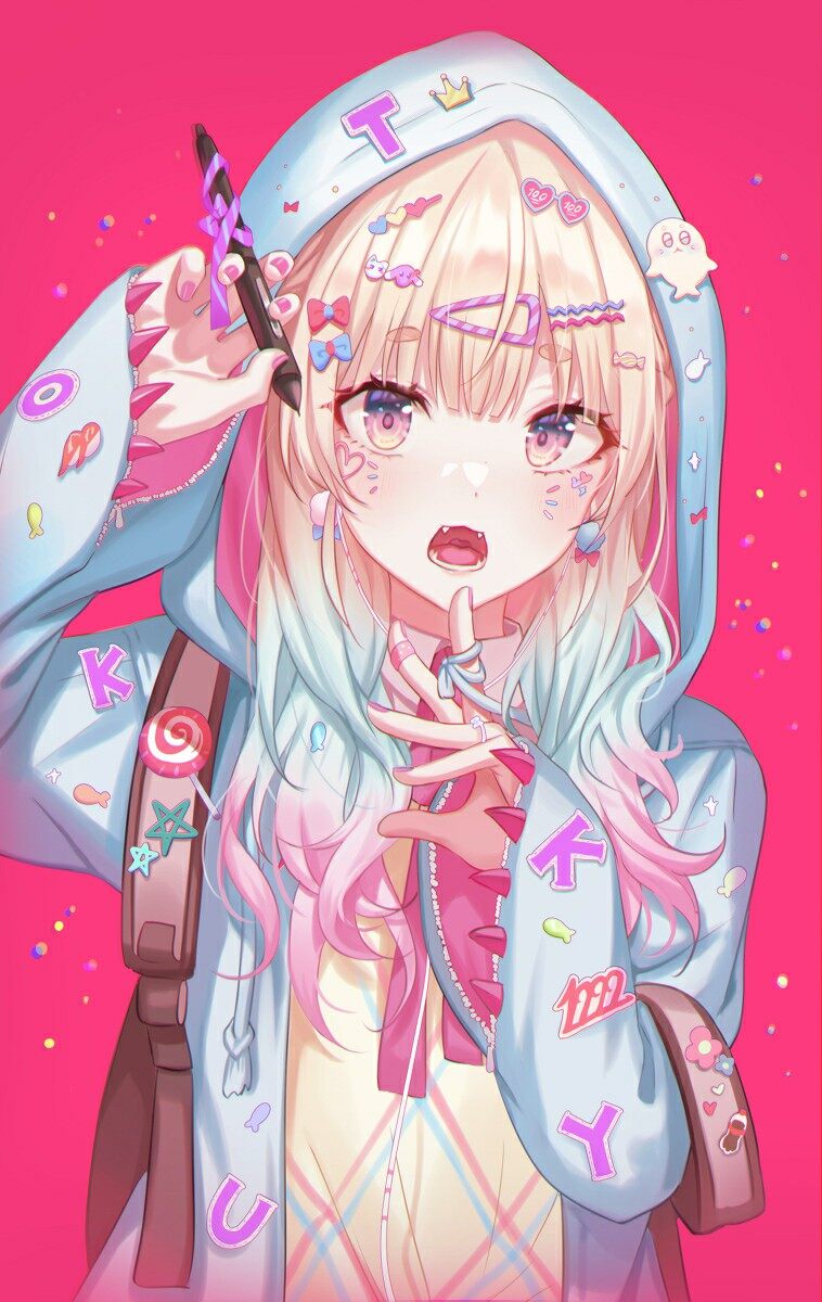 粉藍色調美少女 [22P]