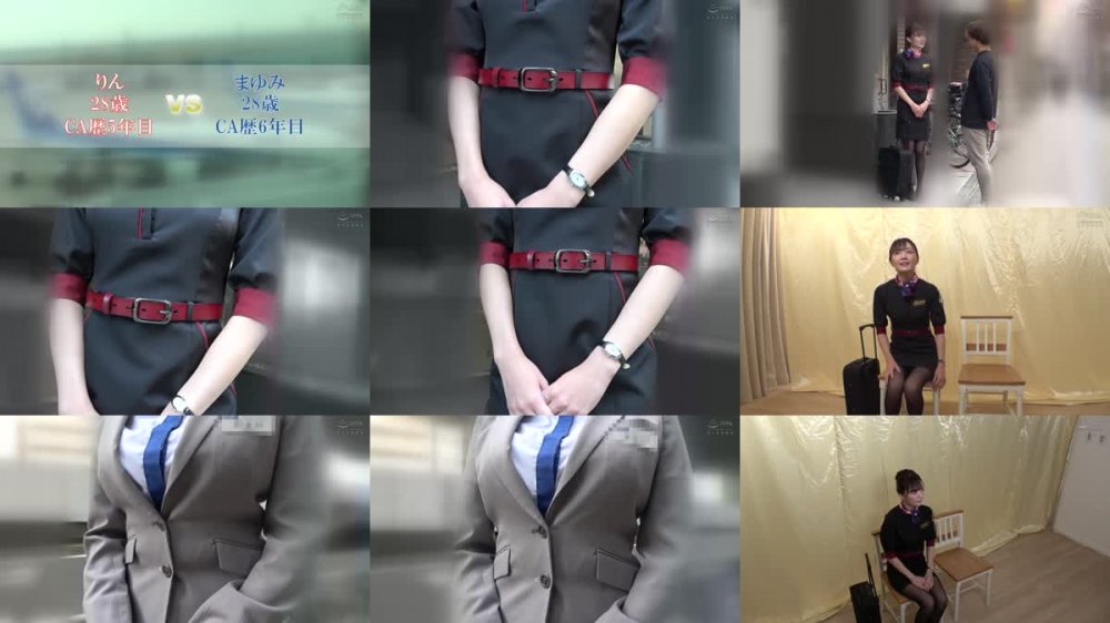 +++ [FHD] DVDMS-967 一般男女モニタリングAV またがり腰振りヌキまくり！！大手航空会社対抗！黒パンストの美脚キャビンアテンダントがズラ～ッと横に並んだチ○ポ10本をガニ股騎乗位で連続早抜きバトル！負けたらデカチン輪●3Pで屈辱の大量ザーメン制服ぶっかけ！