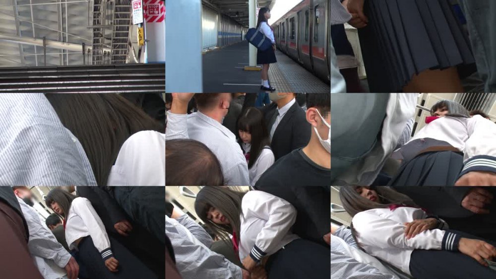 +++ [FHD] DRPT-047 満員電車で羽交い絞めにされセーラー服の下から見えた乳首を強●開発される爆乳女子○生 夕美しおん