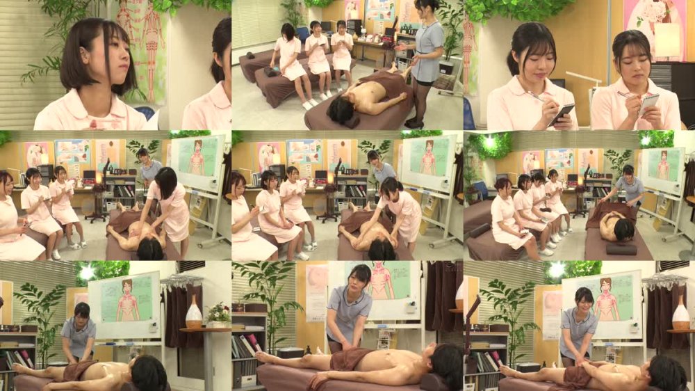 +++ [FHD] HUNTB-698 「えっ！？コレが実習？」エステ専門学校に入学したら男はボク1人！実習はタオル1枚の女子の体を触りまくり！ボクの股間は触られまくりでフル勃起4