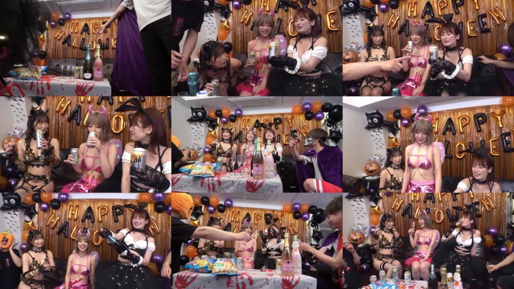 +++ [FHD] 529STCV-386 超ド級WスプラッシュGirl！スタイル抜群G乳ビッチ×E乳ゆるふわ美少女×乱交ハロウィンパーティー！Wなまハメ爆潮ガチイキ連発！ハッピー射精パーティー8連発【#ハロウィンナンパ #のんちゃん #まいやん #001】