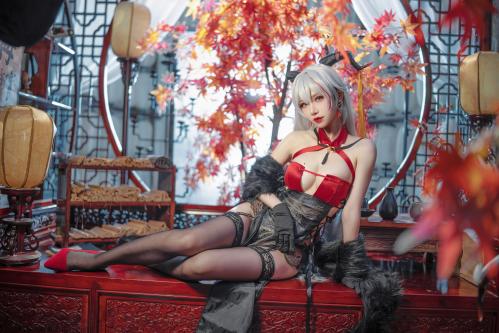 [Cosplay] Bilibili 骨牙路子野 – Egil cheongsam 埃吉尔旗袍