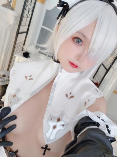 [Cosplay] 日奈娇 NO.98 – 2B奶盖女仆