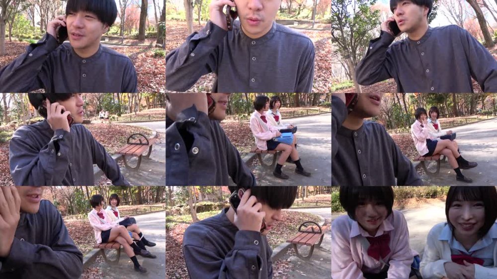 +++ [FHD] NOSKN-094 魅惑のラッキーハーレム！W小悪魔黒髪ショート逆３P　りく＆ゆい