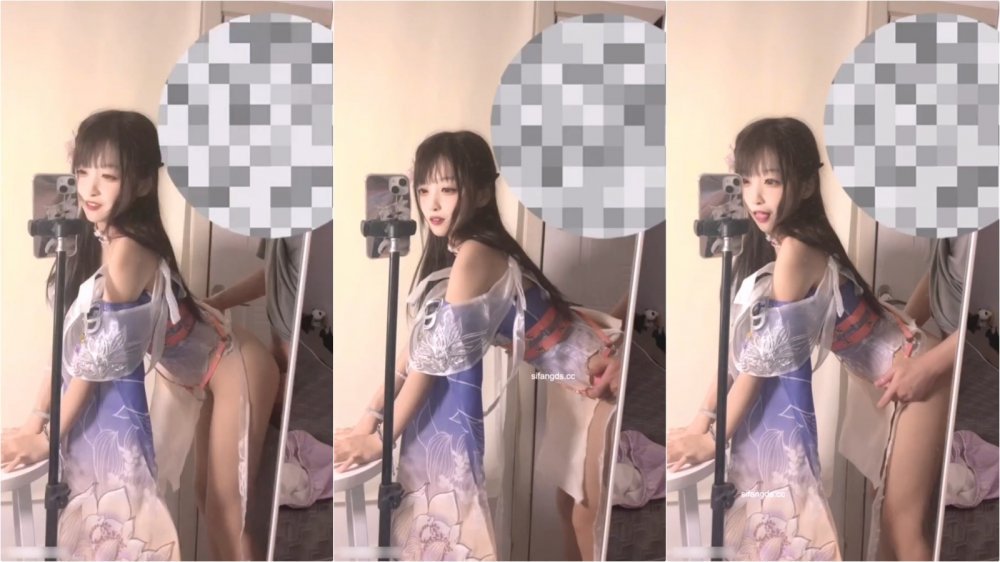 極品藝校舞蹈系女神土豪榜一大哥視角表面一本正經的直播看不到的視角下翹起小翹臀讓大哥操小騷逼