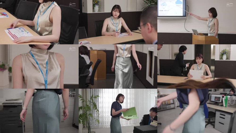 +++ [FHD] AKDL-294 【AKNRフェティシズム】 完全着衣光沢サテンOL 同僚からの痴感を拒めなく感じていってしまうOL 藤野つかさ