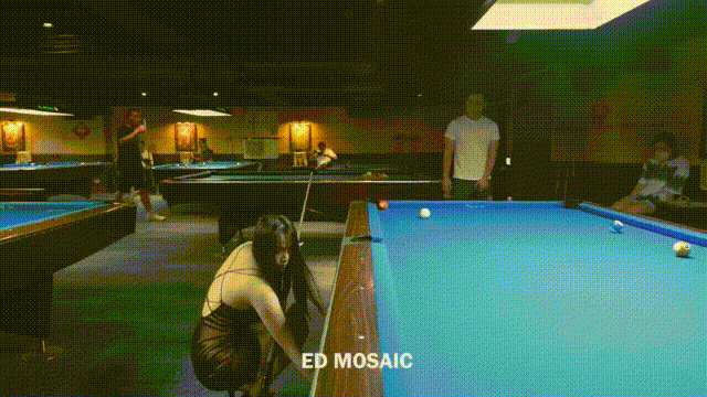 ED Mosaic 多人相揪打撞球打到床上去❤️桌球女神的多P初體驗粉紅鮑小櫻桃