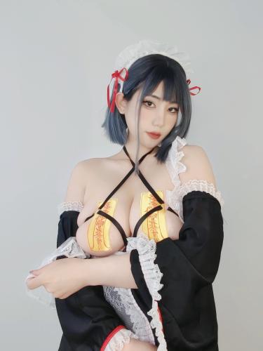 [Cosplay] 星澜是澜澜叫澜妹呀 – 汤屋女仆自拍