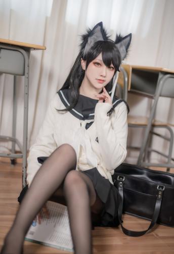 [Cosplay] Halo 酱 – Atago School Uniform 爱宕校服