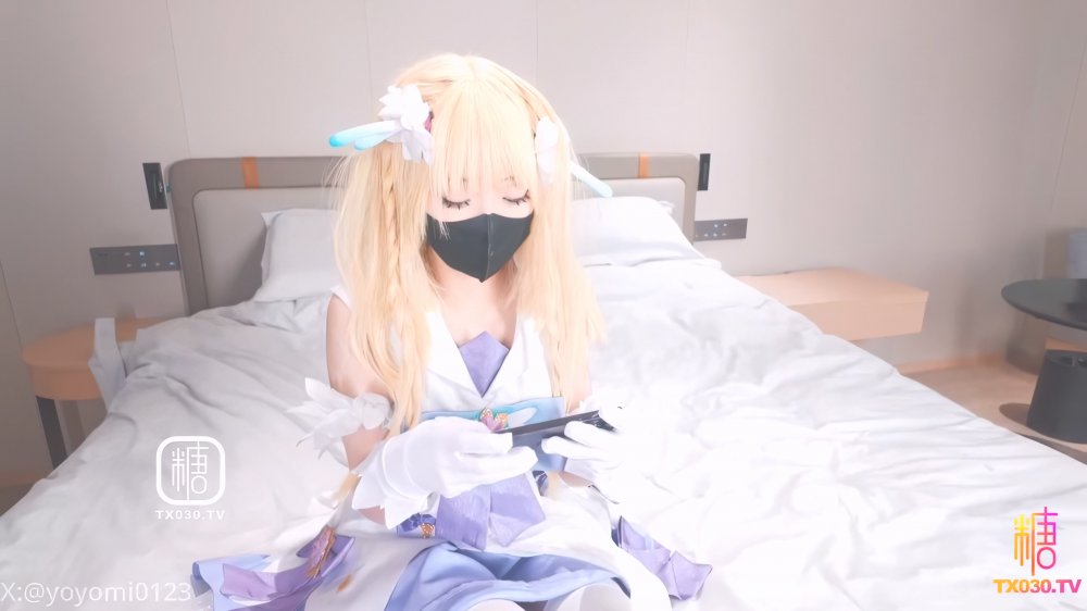 純欲系少女萌妹『悠悠米』瑤妹粉狂喜王者榮耀瑤coser陪玩后的隱藏服務，純潔無瑕的美少女仙女粉穴 又騷又純