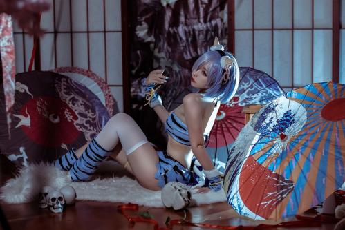 二佐Nisa – NO.109 蕾姆夏日鬼衣 [12P-35MB]