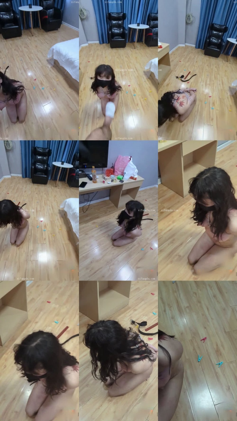 ⚫️ 新品福利，字母圈重磅，暴虐白虎少女，煙頭燙b，鞭打，虐乳，滴蠟，強高，扣穴