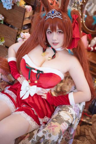 [Cosplay] 阿半今天很开心 -大和赤骥 绯红的星落之夜 [48P-879MB]