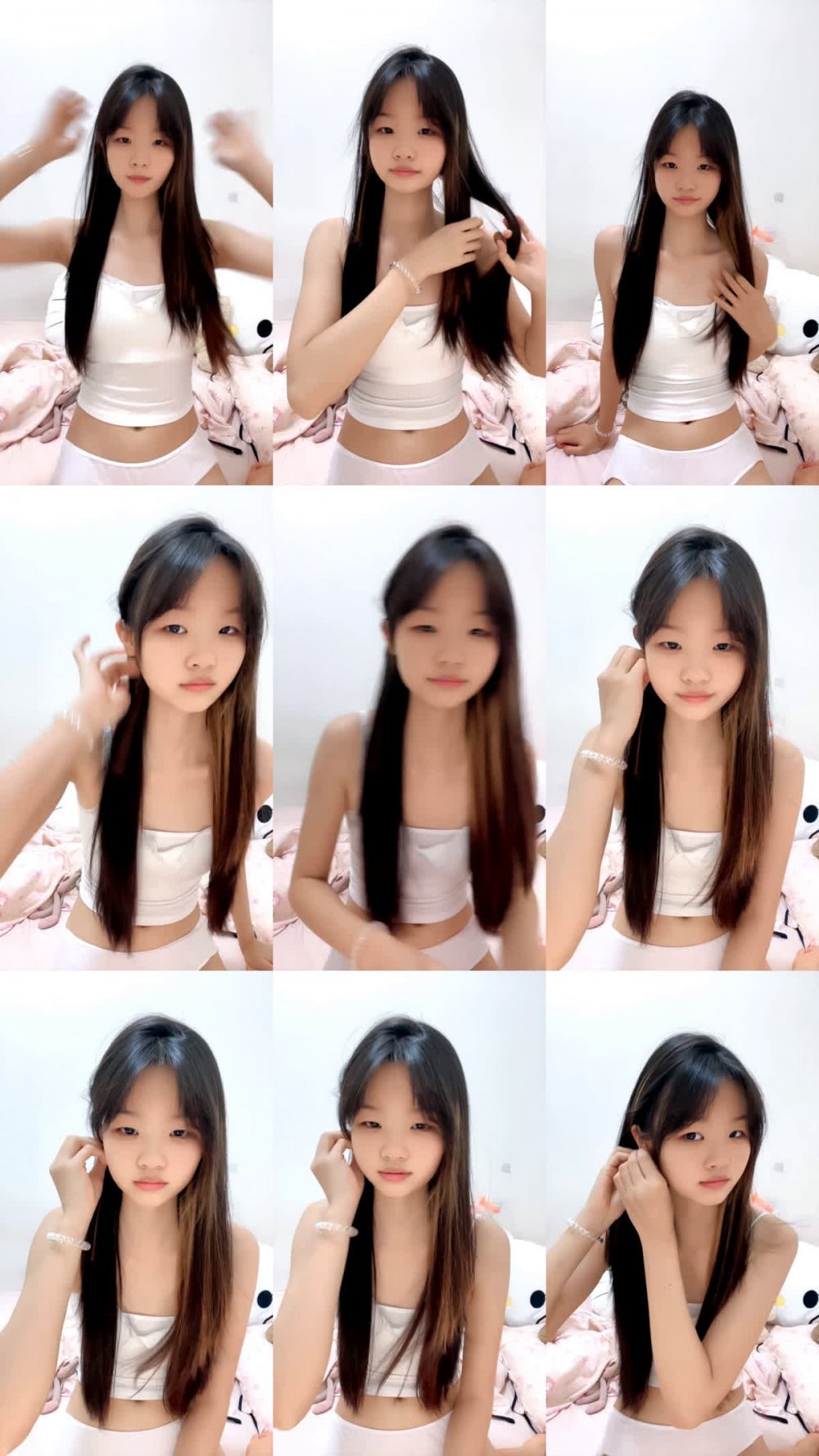 00后小美女看著很純沒想到還是個無毛白虎逼，全程露臉洗澡誘惑，躺床上給狼友展示
