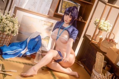 [Cosplay] 星之迟迟 2025年06月计划E 蔚蓝档案 早濑优香体操服 [69P1V-1.24GB]