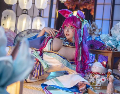 [Cosplay] KANEKO_咔喵 英雄联盟 灵魂莲华 阿狸 [17P1V-541MB]