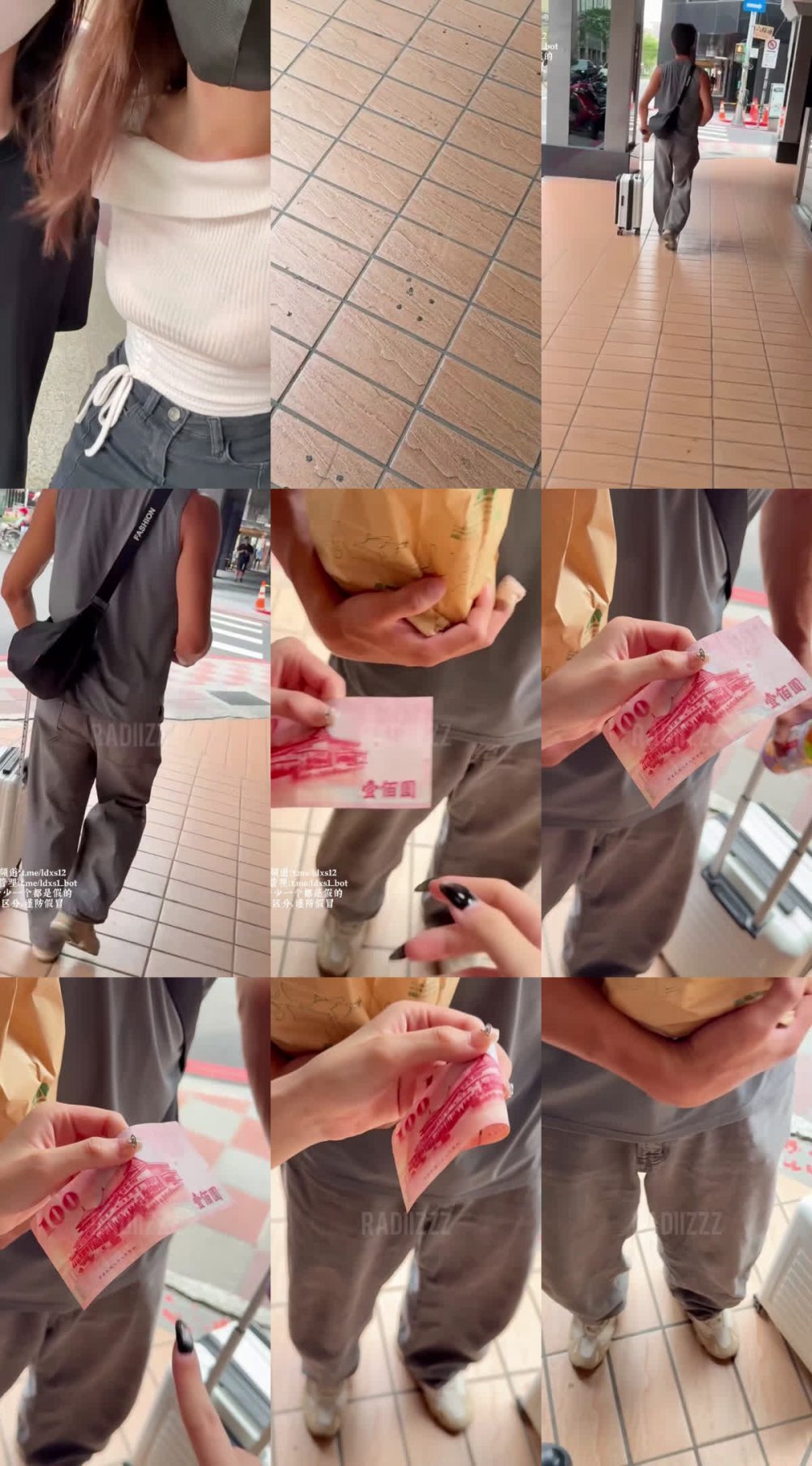 ✅ 性感姐妹花『蘿葡糕加煉乳（radiizzz） 』路上搭訕小哥哥，讓他來雙飛一天，你願不願意
