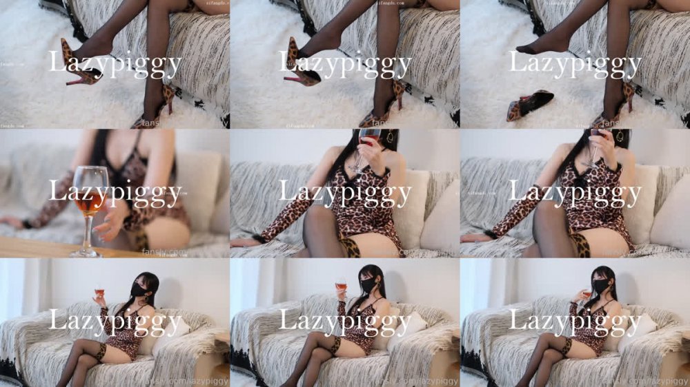 ⚫️ 新品福利，極品白虎嫩妹【lazypiggy懶懶豬】豬豬在繼弟下班后按摩放鬆，操到淫水狂流