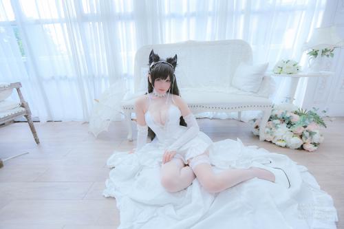 [Cosplay] Nyako喵子 爱宕婚纱 [62P-190MB]