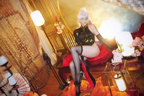 [Cosplay] 小容仔咕咕咕w 沙恩霍斯特旗袍 [11P-170MB]
