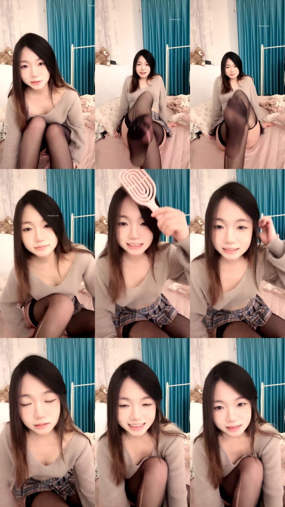 【貓貓】清純校花極品美乳 絲襪美腿 道具狂插冒白漿 水晶棒大屌插到底 爽