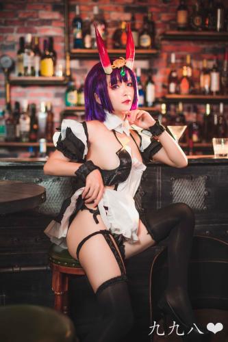 [Cosplay] 九九八吖 FGO 酒吞女仆 [70P-0.98GB]