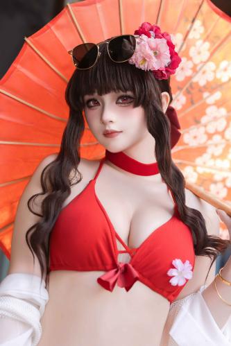 [Cosplay] 屿鱼 樱花泳装 [80P-979MB]