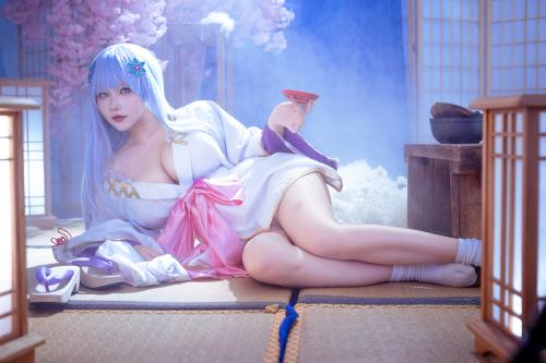 [Cosplay] 是一只熊仔吗 白雪姬 (美少女万华镜异闻：雪女) [41P-185MB]