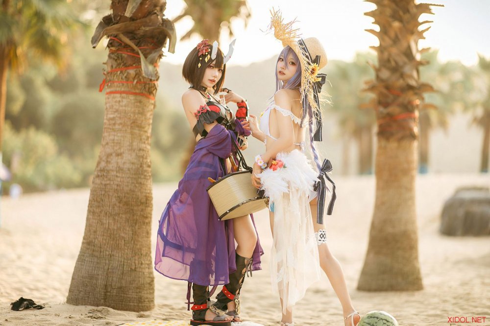[Cosplay] 是一只熊仔吗 公主连结 静流&惠理子(&伊喵君_Nya) [38P-147MB]
