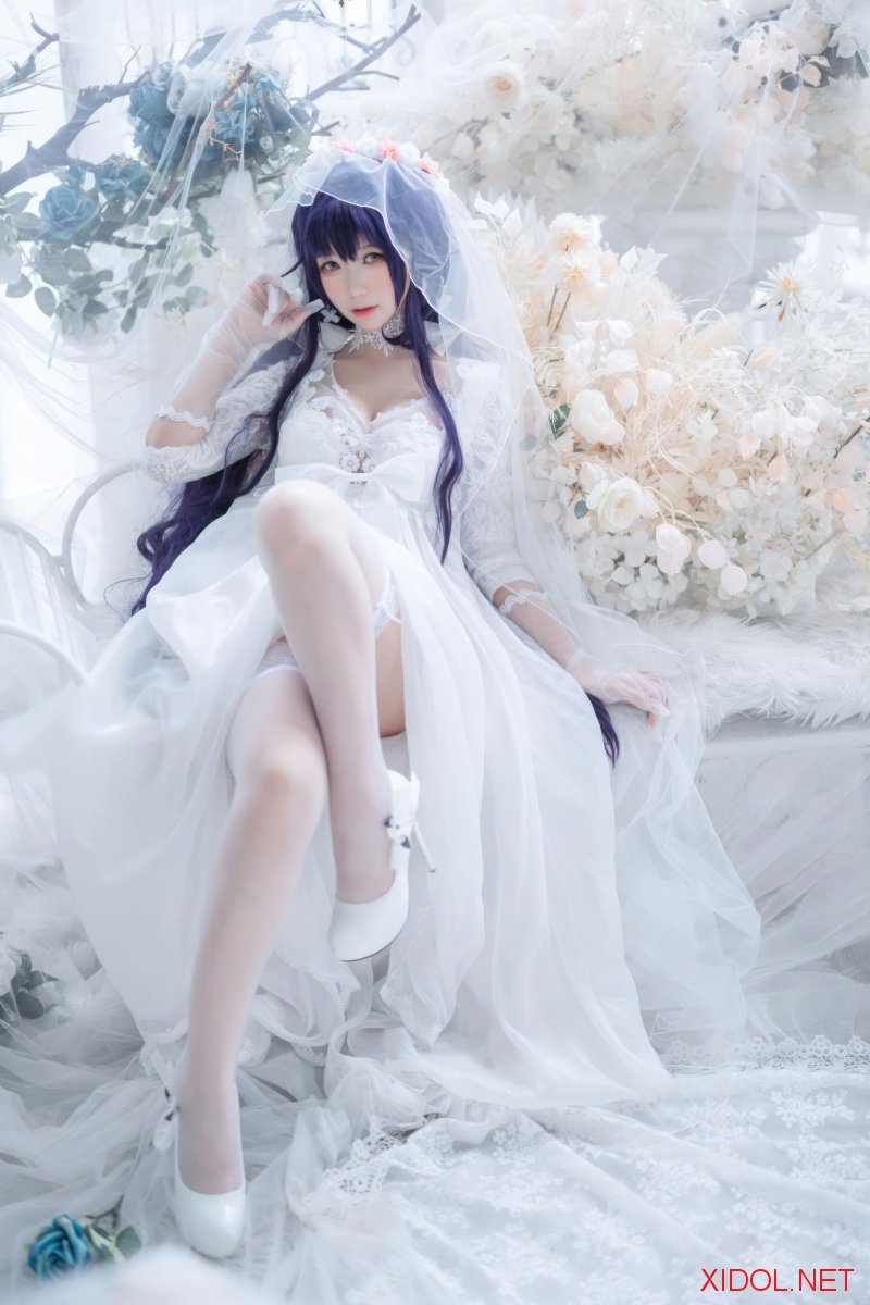 [Cosplay] 樱落酱 碧蓝航线 吾妻花嫁 [19P-112MB]