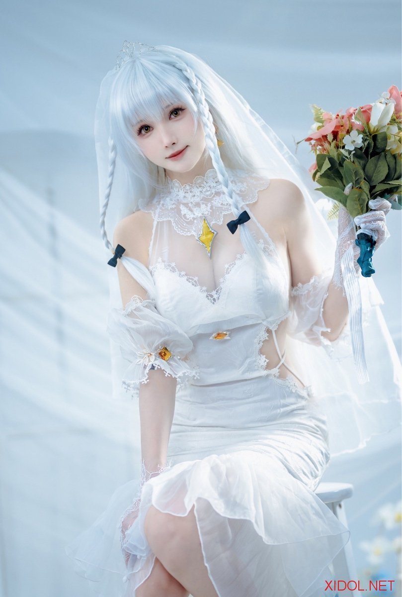 [Cosplay] 超级小禾儿 花园 誓约婚纱 [15P-55MB]