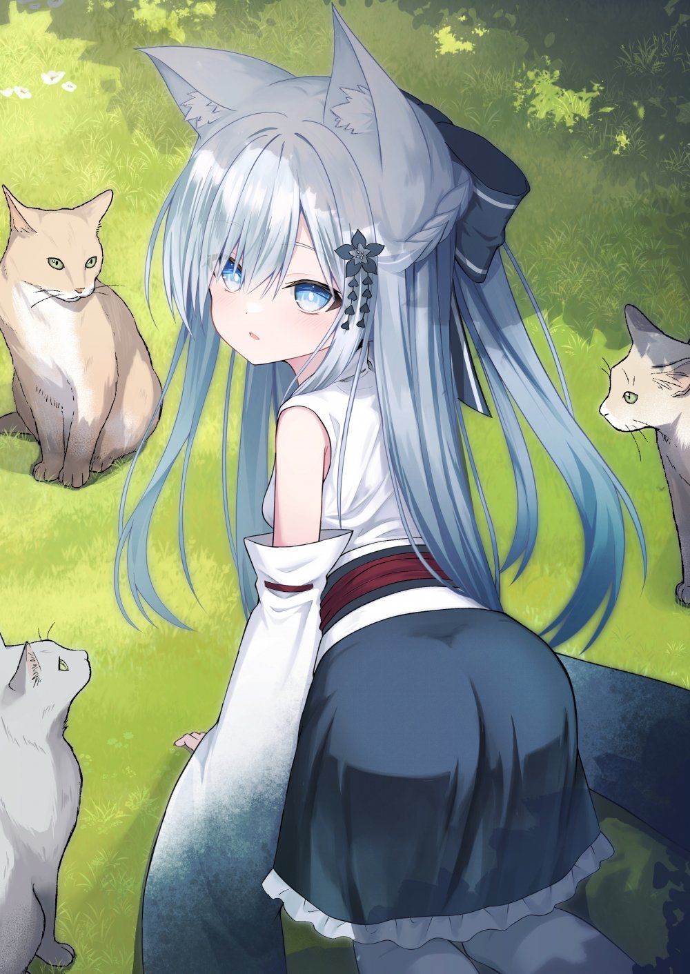 (同人誌) [Night White Lily (仁科かけり)] 俺は失恋し化け猫は再び現れる+制作記セット (オリジナル) [DL版]