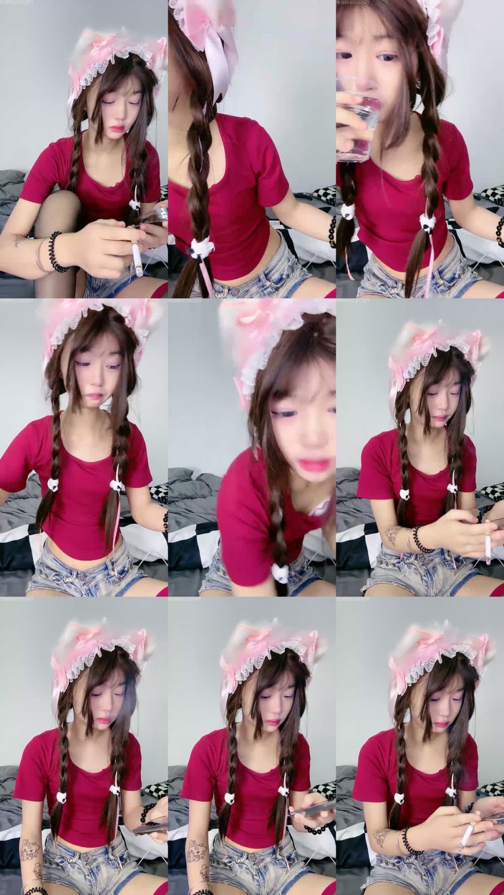 ♦️ 極品蘿莉學生妹【狗狗蘿莉】全程露臉脫衣摳逼道具自慰 呻吟很甜美05（6V）
