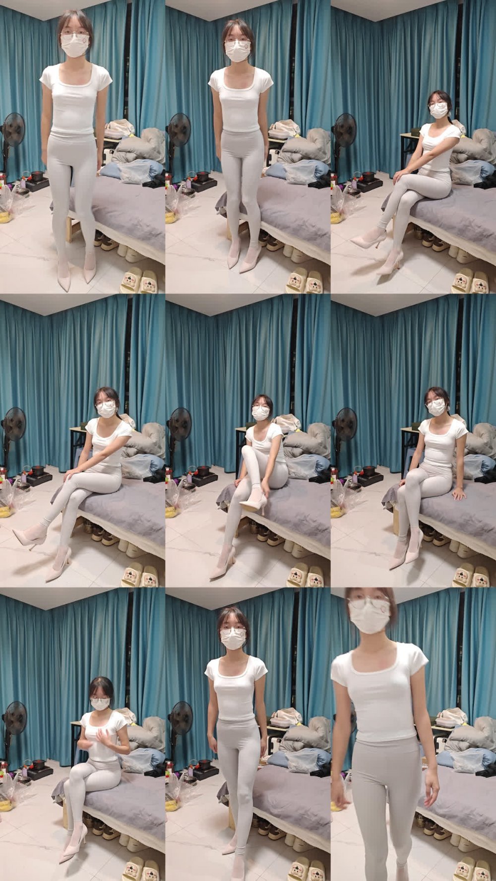 ⚫️ 【S級洩密】白裙白衣白鞋超清純眼鏡學生妹，高價定製自拍，一件件脫光自慰特寫蜜穴美乳，反差感拉滿了