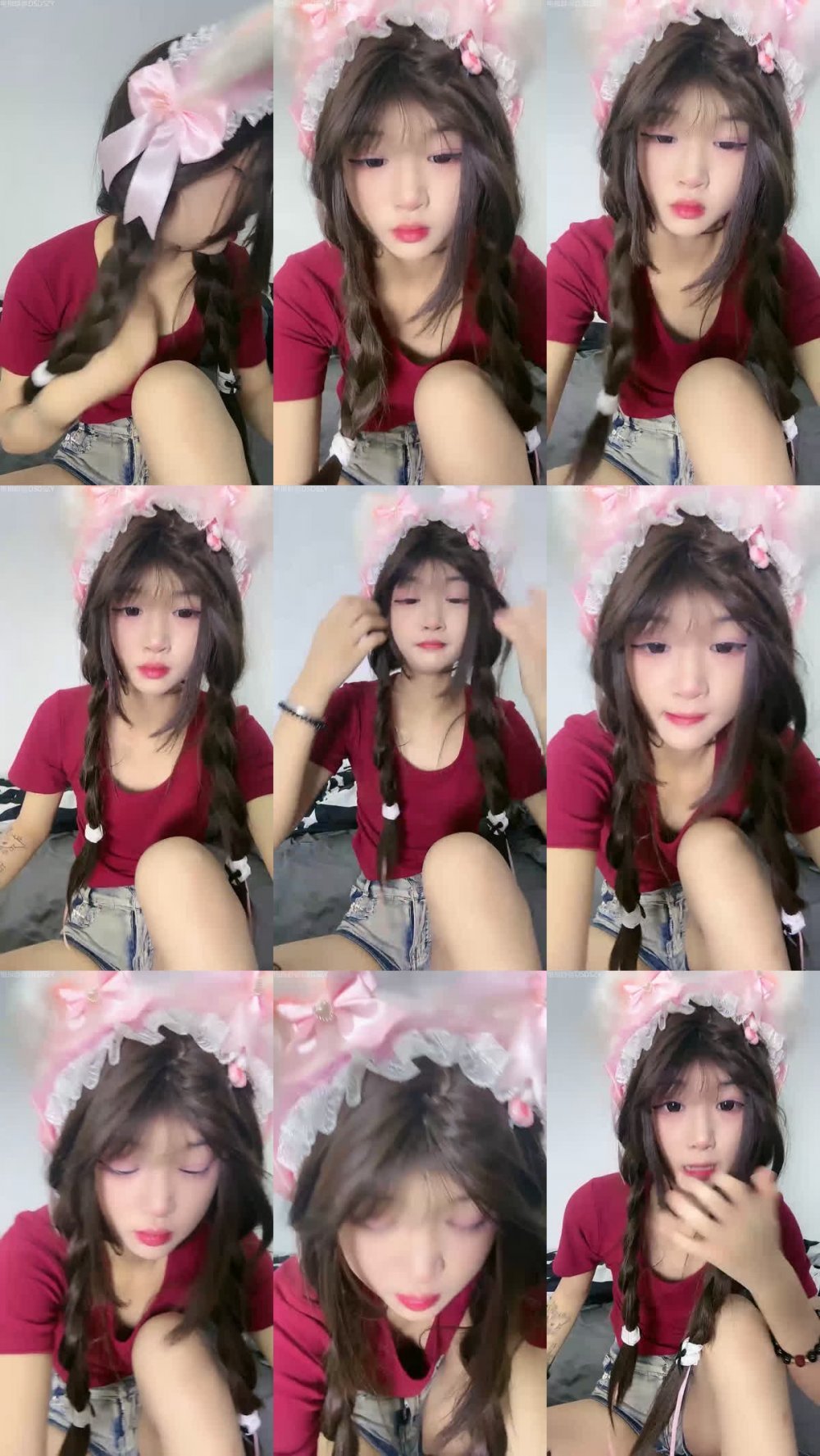 ♦️ 極品蘿莉學生妹【狗狗蘿莉】全程露臉脫衣摳逼道具自慰 呻吟很甜美08（6V）